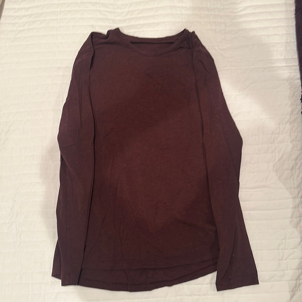 Men’s Lululemon 5 Year Basic Long Sleeve Heathered Cassis - Large - Picture 3 of 3